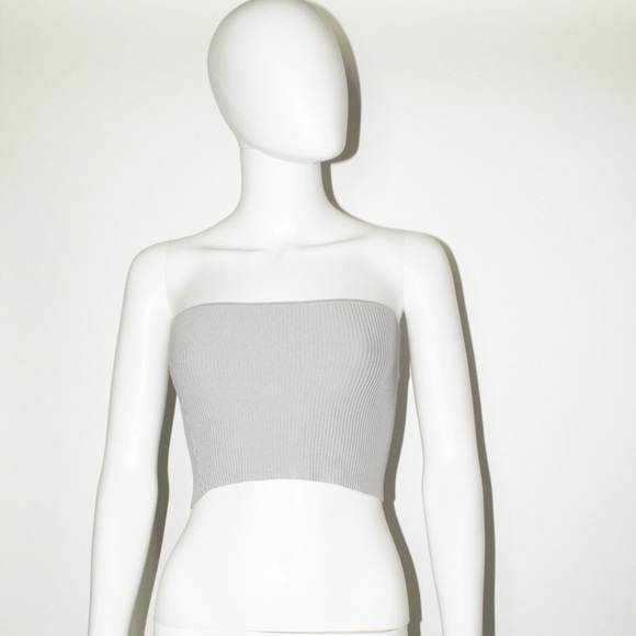 Ribbed Crop Tube Top - Picture 1 of 1